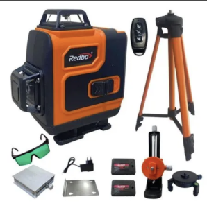 NIVEL LASER DE 16 LINEAS COLOR VERDE CON TRIPODE RB-4D-16 REDBO