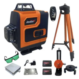 NIVEL LASER DE 16 LINEAS COLOR VERDE CON TRIPODE RB-4D-16 REDBO