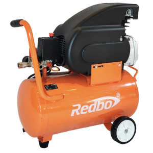 COMPRESORA ELECTRICO AC 100*25L COLO ANARANJADO 1100W - 2800RPM - 16 KG REDBO