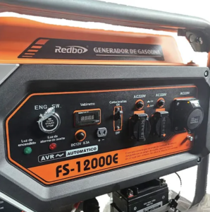 GENERADOR DE 10000W TRIFASICO REDBO A GASOLINA 4T A/E MAX. 10000W /NOMINAL 9500W C/RUEDAS FS-12000ET