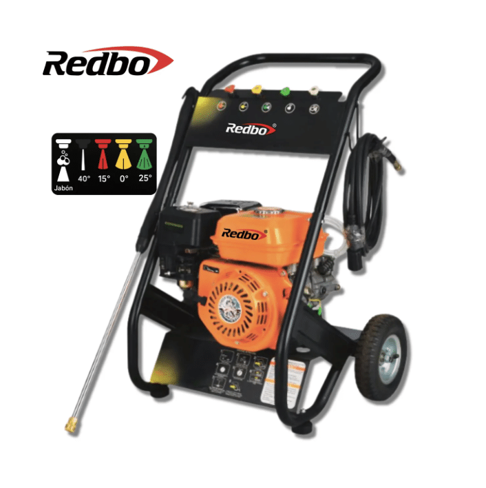 HIDROLAVADORA GASOLINERO RB-HL300G DE GASOLINA DE 7.0 HP REDBO