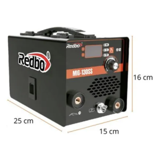 MAQUINA DE SOLDAR MIG130 SOLDADORA INVERTER REDBO MIG 50-130A NEGRO